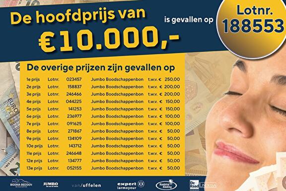 Winnende lotnummers Winkelweek 